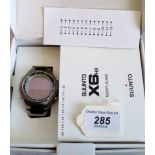 A boxed gentleman's Suunto X6HR wristwatch.