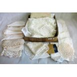 A collection of miscellaneous good quality lace and white work,