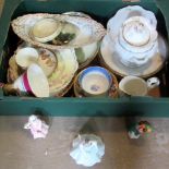 A collection of miscellaneous decorative ceramics, to include: Royal Doulton figure Tinker Bell,