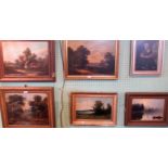 Six amateur oil studies,