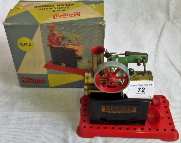 A boxed Mamod M.M.2. Stationary Steam Engine.