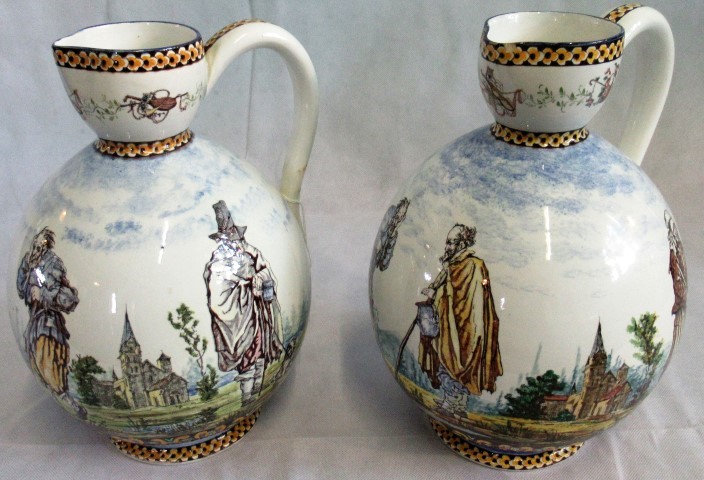 A pair of French pitchers,