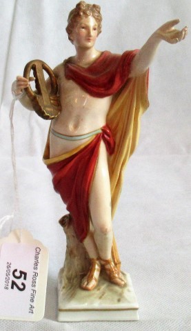 A 19th century Berlin porcelain classical figure. Condition Report: 17cm high.