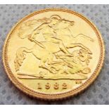 A 1982 half-sovereign.