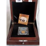 A presentation boxed and mint PCGS PR 70 T.D.C satin finish proof edition sovereign.