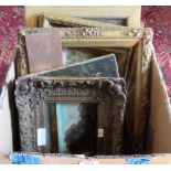 Four 19th century oil landscape studies, each by an amateur hand and variously framed.