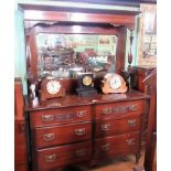 An Edwardian mahogany dresser,