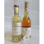 A half bottle of 2008 Bastor Lamontagne Sauternes, together with a half bottle of Royal Tokaji 2009.