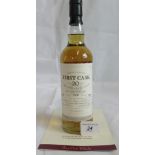 A bottle of 1991 First Cask Mortlack Speyside Single Malt Scotch Whisky.