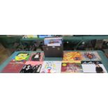 A selection of vinyl LP's and 12" singles, mainly the 90's, including: The Lemon Heads, Elastica,
