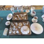 A collection of eleven items of Radford china and four pieces of Poole pottery,