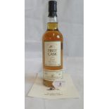A bottle of 1978 First Cask Glenlossie Speyside Single Malt Scotch Whisky.