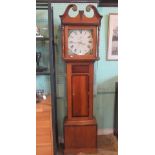 A 19th century oak longcase clock, Hanscomb of Ampthill,