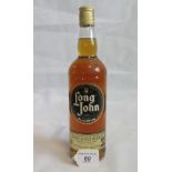 A bottle of Long John Scotch Whisky.