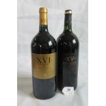 Two bottles of 15ml Le XV Du President 2012, together with Le XVI Du President 2006.