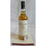 A bottle of 1991 First Cask Clynelisa Single Malt Scotch Whisky.