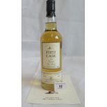 A bottle of 1979 First Cask Loch Lomond Rhosdhu-style Highland Single Malt Scotch Whisky.