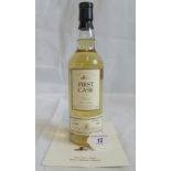 A bottle of 1981 First Cask Highland Park Orkney Single Malt Scotch Whisky.