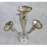 A four branch silver epergne, Chester 1923, 25cm high.