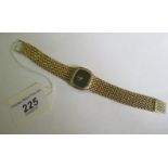 Beuche Girod, a lady's 9ct gold wristwatch,