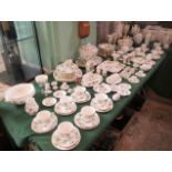 An extensive collection of Wedgwood Wild Strawberry pattern china, to include: dinner plates,
