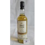 A bottle of 1987 First Cask Glenkinchie Lowland Single Malt Scotch Whisky.