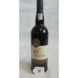 A bottle of 10 Year Old Tawny Port.