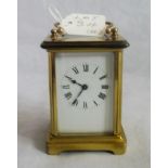 A 20th century brass cased five glass carriage clock.