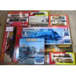 A large quantity of Hornby model trains, to include: West Coast Highlander train set,
