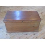 An early 20th century pine box.