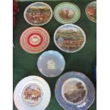 A collection of eight various plates, to include: a Christmas Coalport plate 1978,