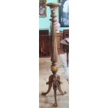 A 20th century gilt decorated torchere.