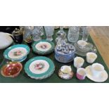 A quantity of miscellaneous china and glass, to include: Royal Worcester coffee pot and cream jug,