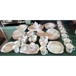 An extensive twelve sitting Royal Albert Brigadoon dinner service, to include: dinner plates,