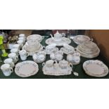 An extensive twelve sitting Royal Albert Brigadoon dinner service, to include: dinner plates,