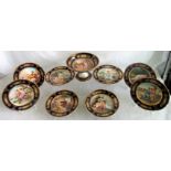 A set of six late 19th/early 20th century Viennese plates,
