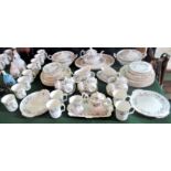 An extensive twelve sitting Royal Albert Brigadoon dinner service, to include: dinner plates,