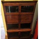 An early 20th century Minty-style four tier oak bookcase.