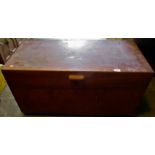 A 20th century camphor wood chest.