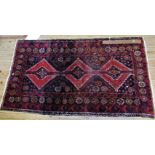 A small Hammadam patterned rug, 176 x 96cm.