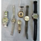 A quantity of lady's and gentleman's wristwatches, various makers.