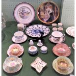 A large collection of miscellaneous china to include: Royal Doulton plates depicting H.