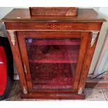 A Victorian walnut pier cabinet,