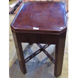 A 20th century mahogany single drawer coffee table.