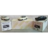 A set of three model vehicles from the Abbey Classic Kits, Triumph 2.