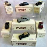 A collection of seven model cars from the Abingdon Classic Collection, to include: MGBGT V8,