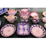 A quantity of decorative china, to include: Davenport teapot and plate,