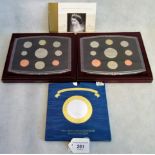 Two boxed sets of 2002 uncirculated coin collections,