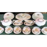 A Wedgwood part-dinner service, comprising: meat plates, dinner plates, side plates, tureens,