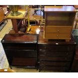 A Stag chest of five drawers,